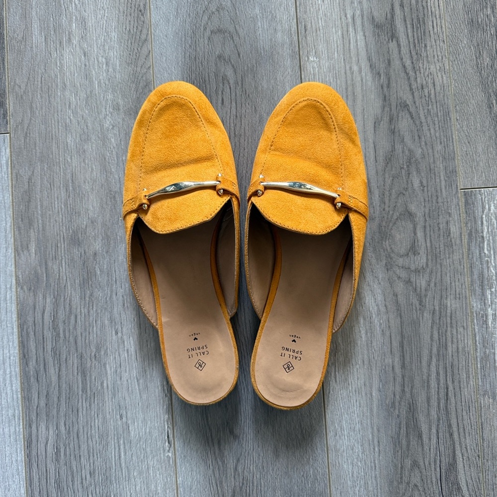 Call it Spring Triresa Mules Vegan Leather, Size 8 - Picture 2 of 5